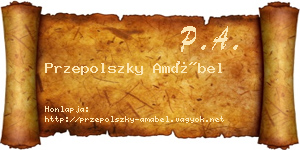 Przepolszky Amábel névjegykártya